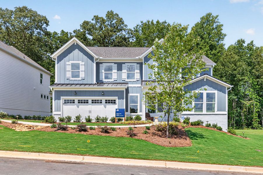 Representative exterior photo of a completed home built from the Newlyn by Pulte Homes in Bleckley Station, Ball Ground, GA (Image 28). Representative exterior photo of a completed home built from the Newlyn by Pulte Homes in Bleckley Station, Ball Ground, GA (Image 28).