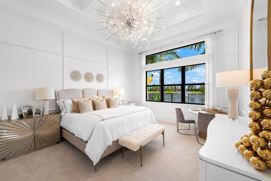 Representative furnished interior of a home built from the Calypso by GL Homes in Apex at Avenir, Palm Beach Gardens (Image 9).