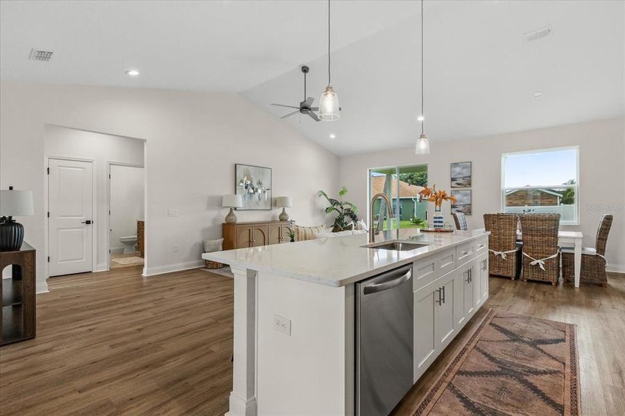 Furnished interior view inside a new home in , Sebring (Image 7). Furnished interior view inside a new home in , Sebring (Image 7).