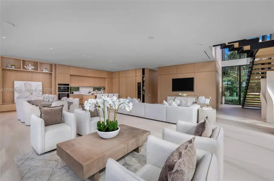 Furnished interior view inside a new home in , Miami Beach (Image 3).