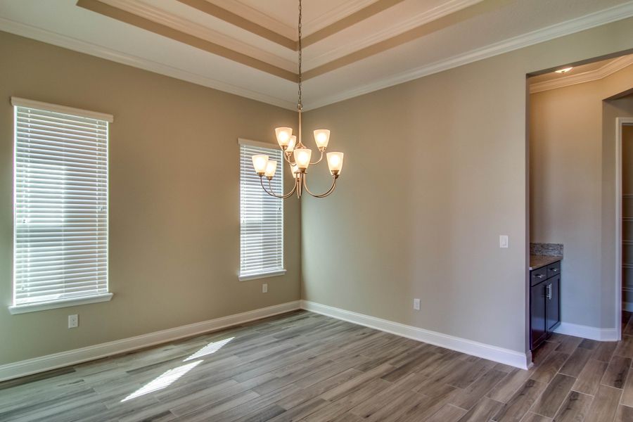 Representative unfurnished interior of a home built from the Lena by Riverside Homes in Hidden Creek at SilverLeaf 70' Series, St. Augustine (Image 16).