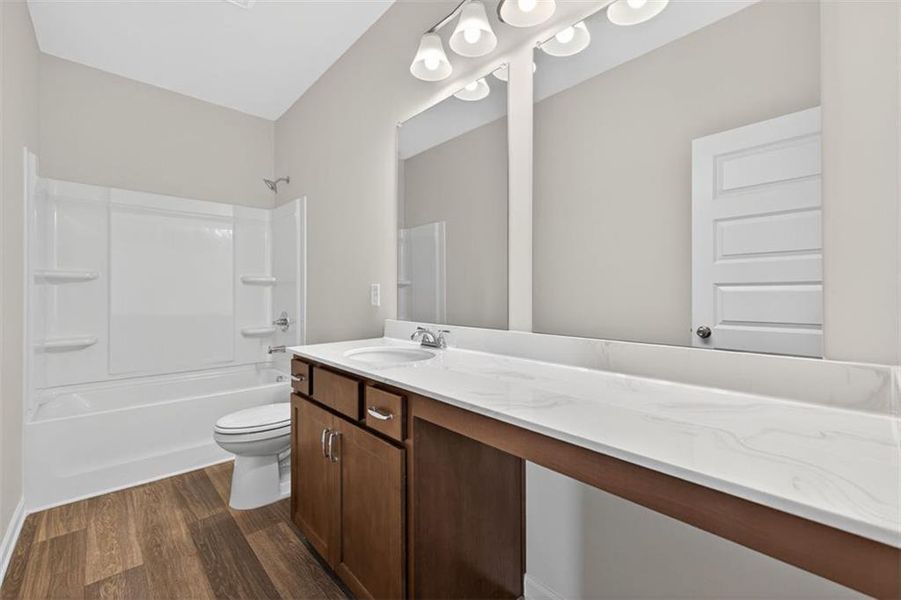Furnished interior view inside a new home in Garrett Preserve, Douglasville (Image 7).