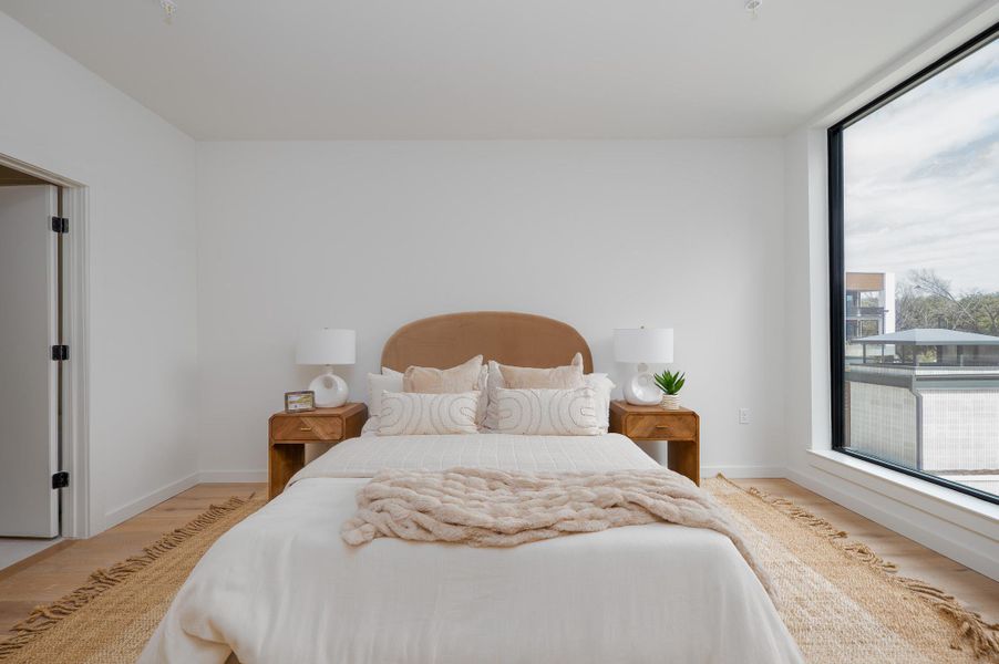 Furnished interior view inside a new home in One Oak, Austin (Image 13).