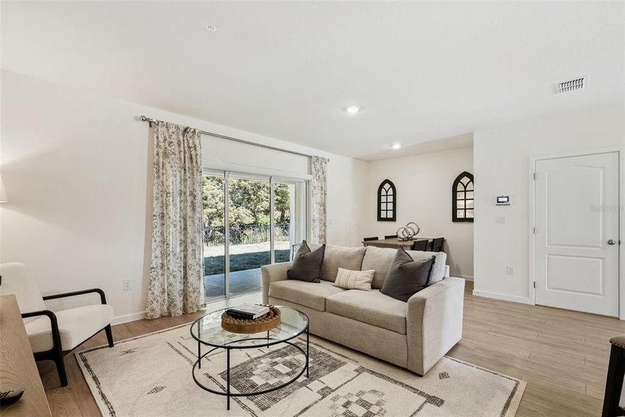 Furnished interior view inside a new home in Oak Pointe, Apopka (Image 6). Furnished interior view inside a new home in Oak Pointe, Apopka (Image 6).