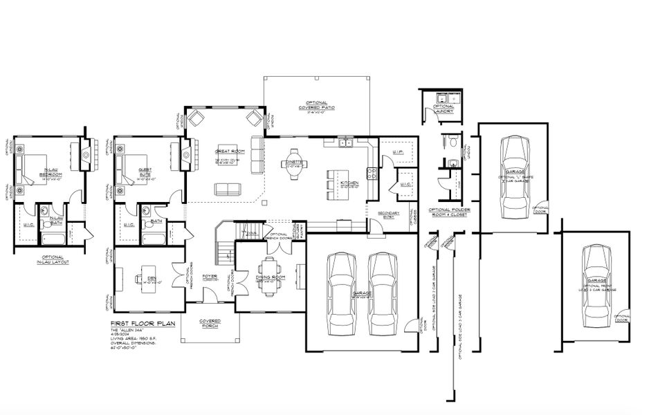 2D floor plan layout of this home in Wheatfield Crossing, North Tonawanda, NY (Image 6).
