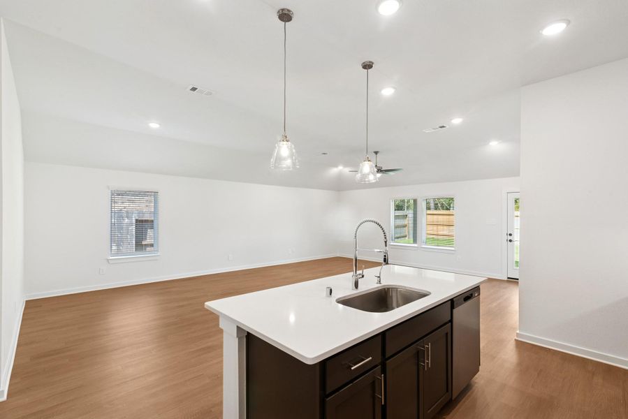 Furnished interior view inside a new home in Pinewood at Grand Texas, New Caney (Image 6).