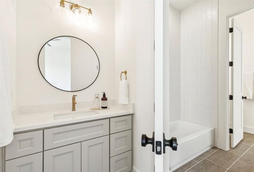 Furnished interior view inside a new home in , Justin (Image 28).