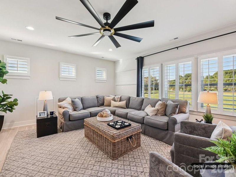 Furnished interior view inside a new home in , Charlotte (Image 33).