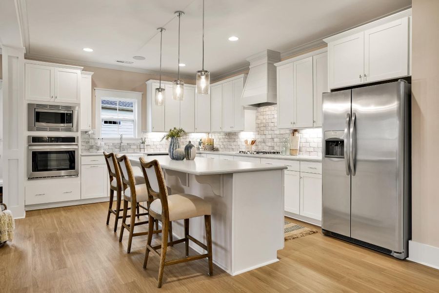 Representative furnished interior of a home built from the Harrison by Bill Clark Homes in Sidbury Landing, Wilmington (Image 15).