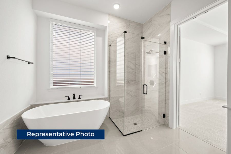 Representative furnished interior of a home built from the Stonebriar 2FSW (w/Media) by First Texas Homes in High Country, Burleson (Image 8).