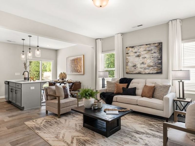 Representative furnished interior of a home built from the Canterbury by True Homes in Reedy Fork Middleton, Greensboro (Image 16).