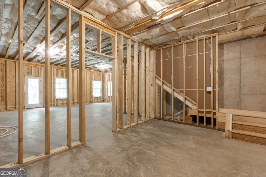 In-progress construction of a new home in Juliette Crossing, Forsyth, GA (Image 108).