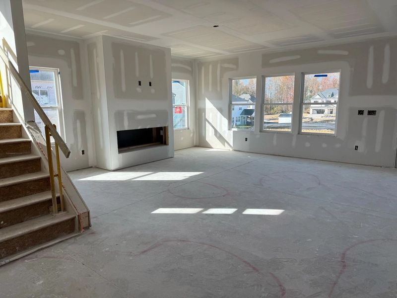 Family Room featuring the AW Collection® Serene - Open space with natural finishes and light.