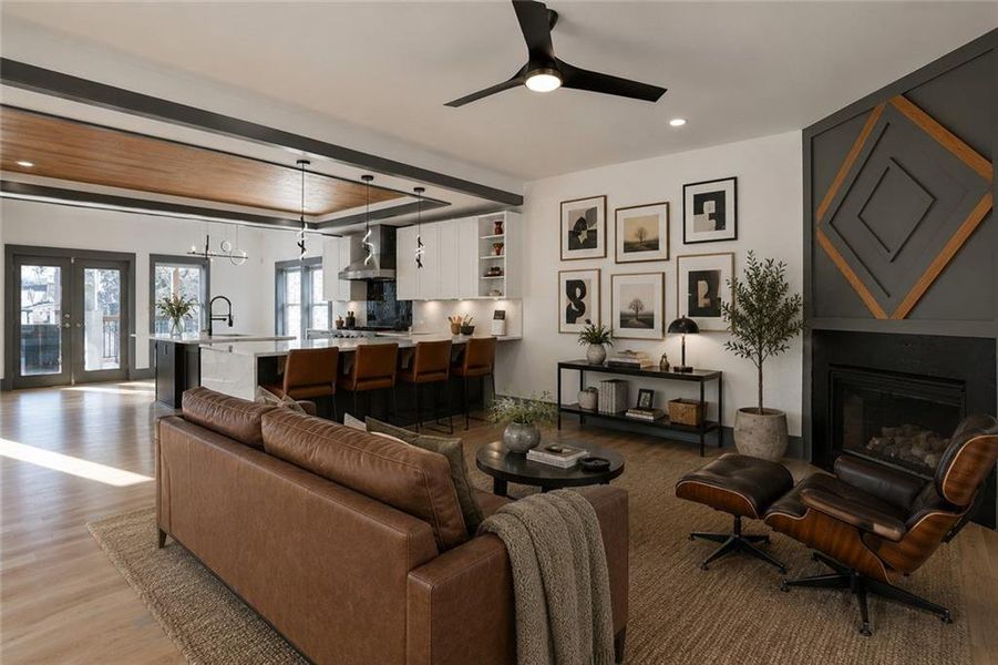 Furnished interior view inside a new home in , Decatur (Image 39).