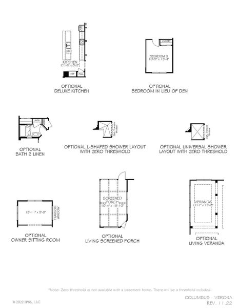 2D floor plan layout for the Verona by Epcon Communities in The Grove at Haven Hill, Lenoir City, TN (Image 15). 2D floor plan layout for the Verona by Epcon Communities in The Grove at Haven Hill, Lenoir City, TN (Image 15).