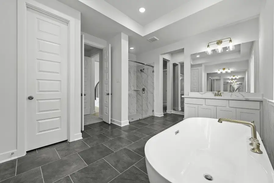 Furnished interior view inside a new home in Lariat, Liberty Hill (Image 6).