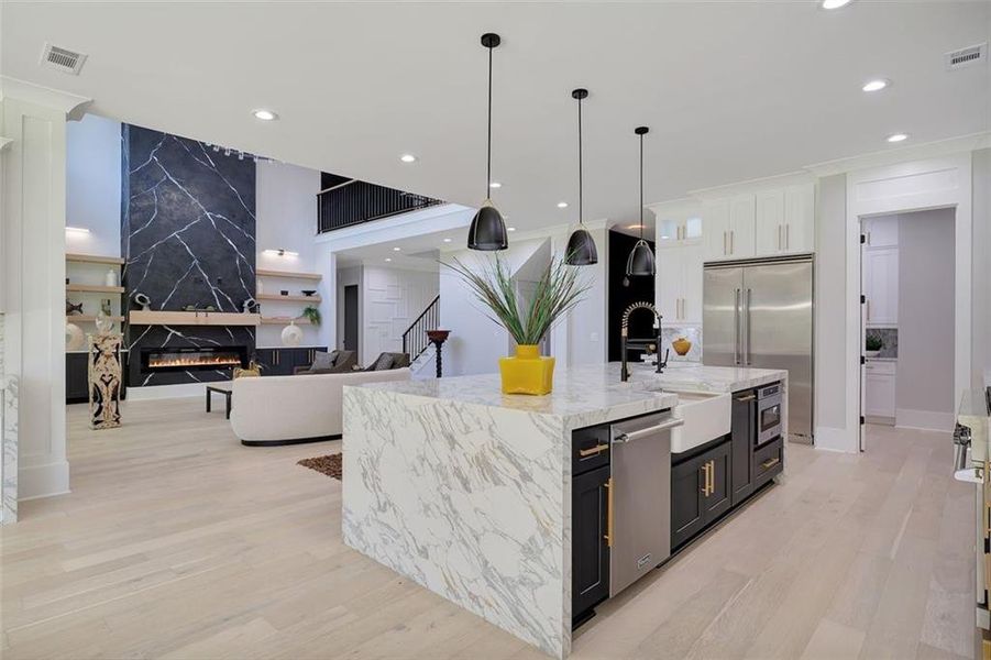 Furnished interior view inside a new home in , Suwanee (Image 17).