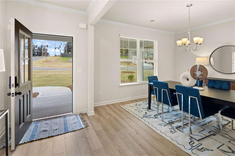Furnished interior view inside a new home in Hillbrooke Preserve, Conyers (Image 26).