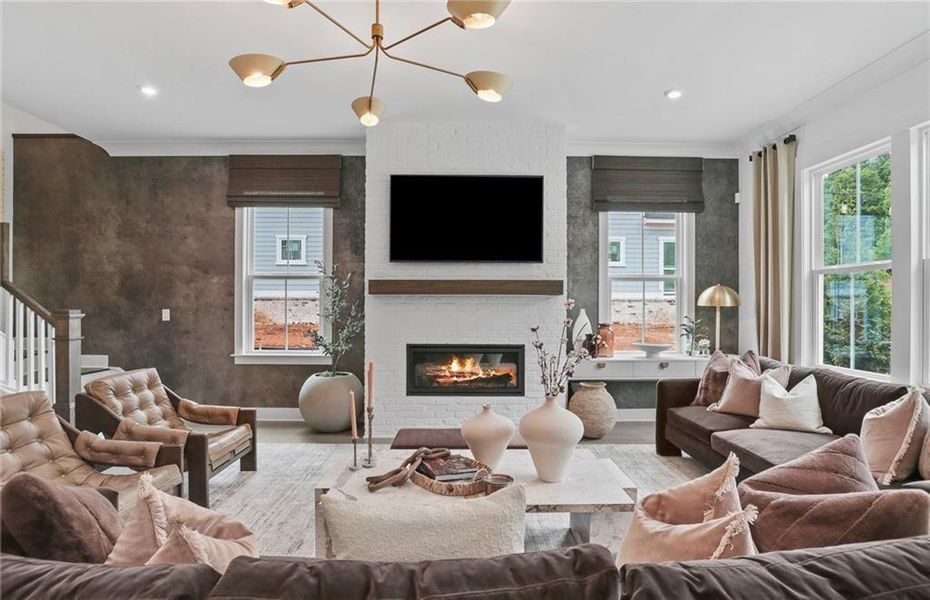 Furnished interior view inside a new home in Silverwood, Cumming (Image 18).