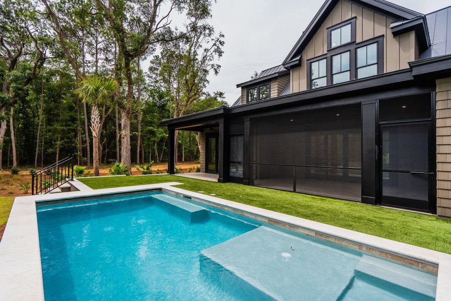 Exterior details and patio area of a home in , Johns Island (Image 49).