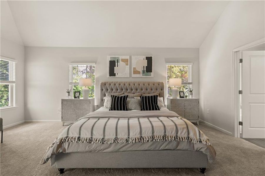 Furnished interior view inside a new home in Whisper Creek, Atlanta (Image 6).