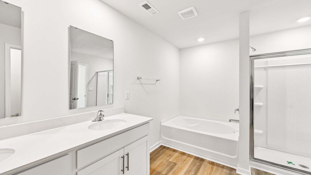 Furnished interior view inside a new home in The Hamptons at Hickory, Hickory (Image 12).