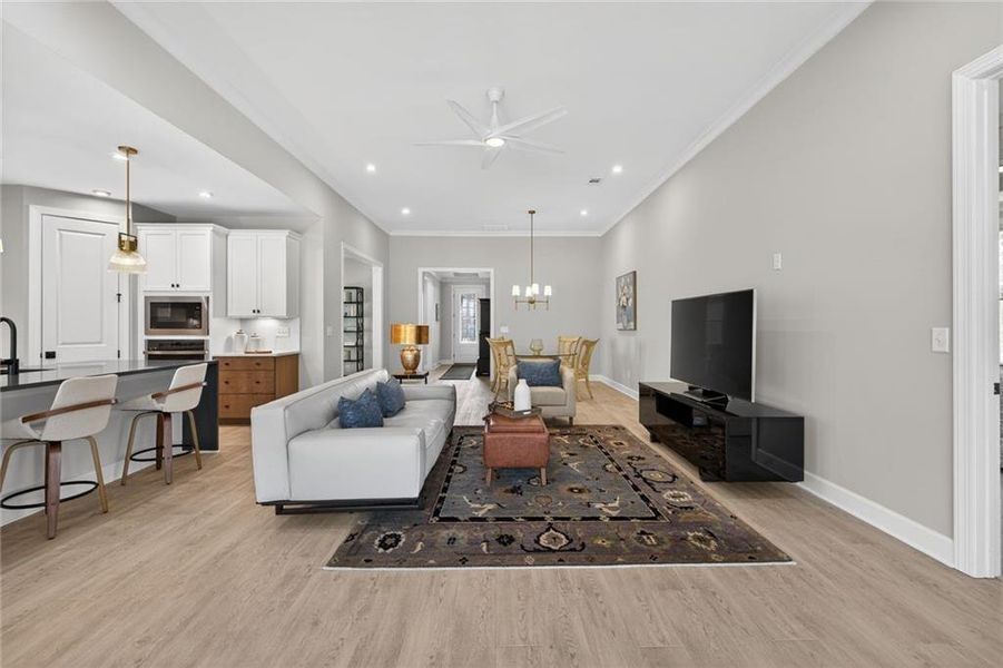 Furnished interior view inside a new home in , Hoschton (Image 10). Furnished interior view inside a new home in , Hoschton (Image 10).