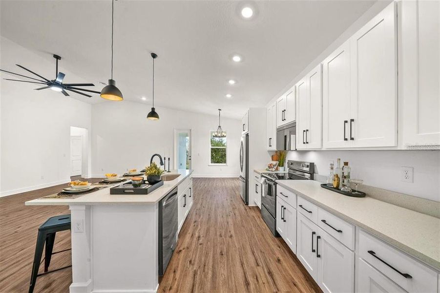 Furnished interior view inside a new home in , Spring Hill (Image 13). Furnished interior view inside a new home in , Spring Hill (Image 13).