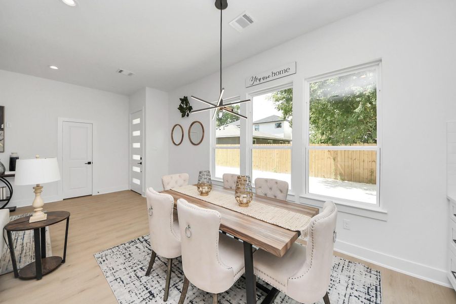 Furnished interior view inside a new home in , Houston (Image 25).