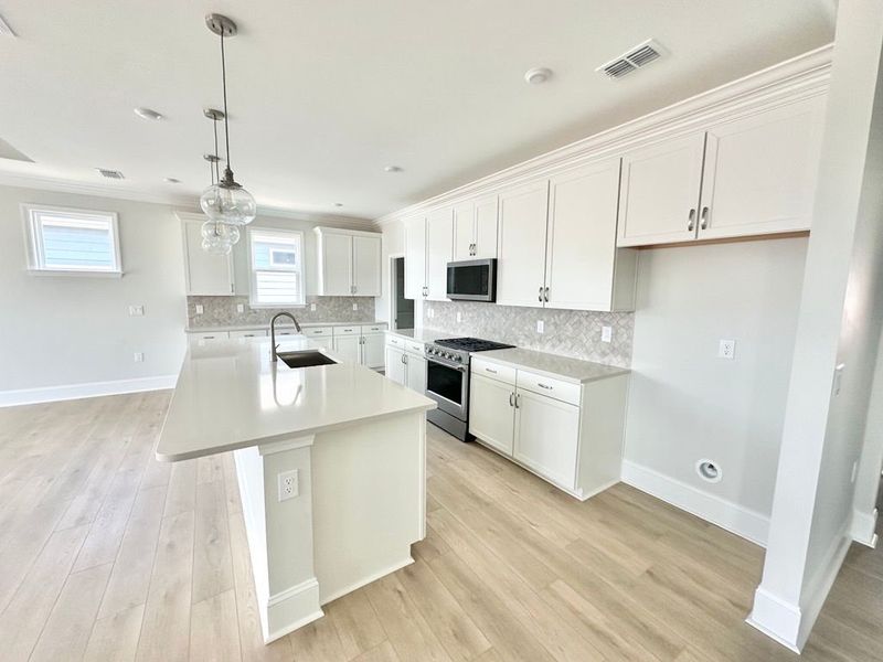 Furnished interior view inside a new home in Del Webb Wilmington at Mallory Creek, Leland (Image 8).