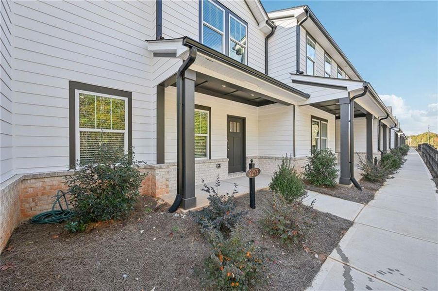 Exterior details and patio area of a home in , Conyers (Image 25).
