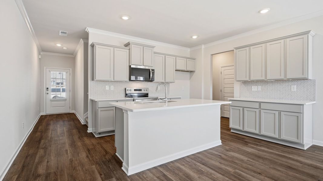Furnished interior view inside a new home in Independence Villas and Townhomes, Loganville (Image 5). Furnished interior view inside a new home in Independence Villas and Townhomes, Loganville (Image 5).