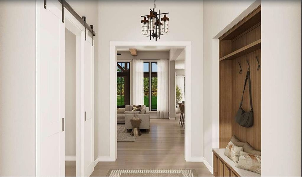 Furnished interior view inside a new home in Oak Water Ranch, Granbury (Image 6). Furnished interior view inside a new home in Oak Water Ranch, Granbury (Image 6).