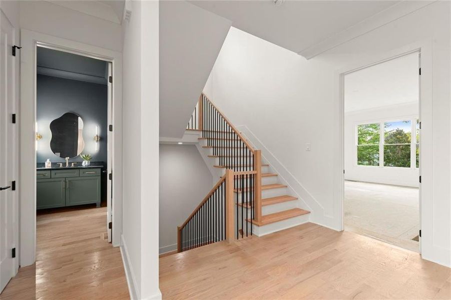 Furnished interior view inside a new home in , Marietta (Image 15).