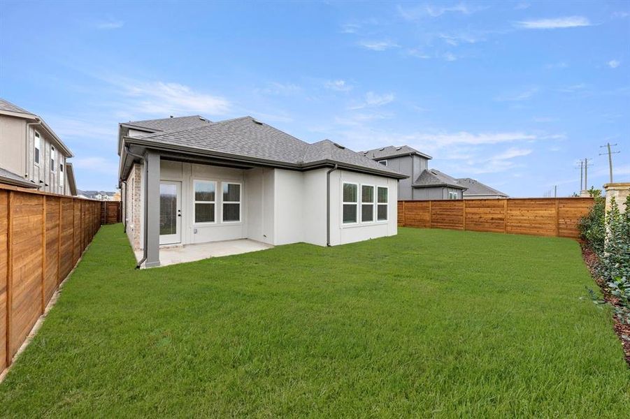 Exterior details and patio area of a home in Solterra, Mesquite (Image 23).