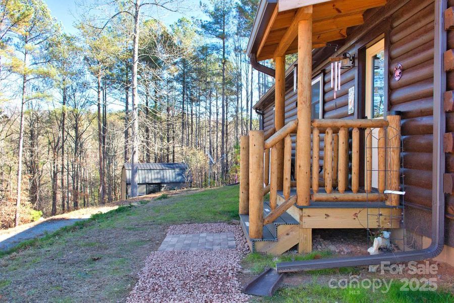 Exterior details and patio area of a home in , Rutherfordton (Image 8).