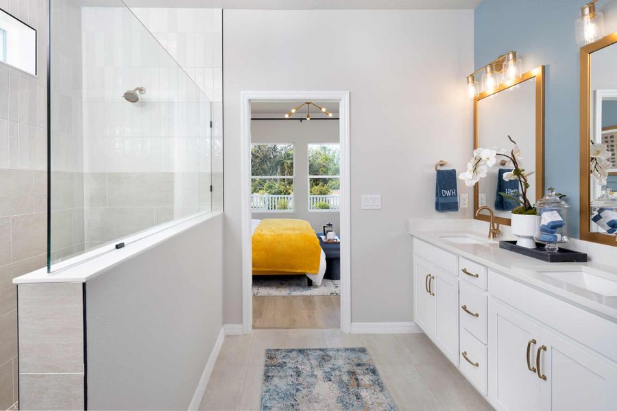 Representative furnished interior of a home built from the The Zander by David Weekley Homes in North River Ranch – Garden Series, Parrish (Image 4).