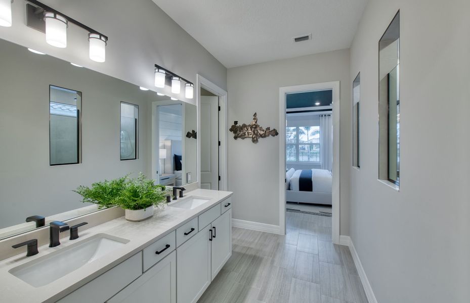 Furnished interior view inside a new home in Avondale at Avenir, Palm Beach Gardens (Image 6).