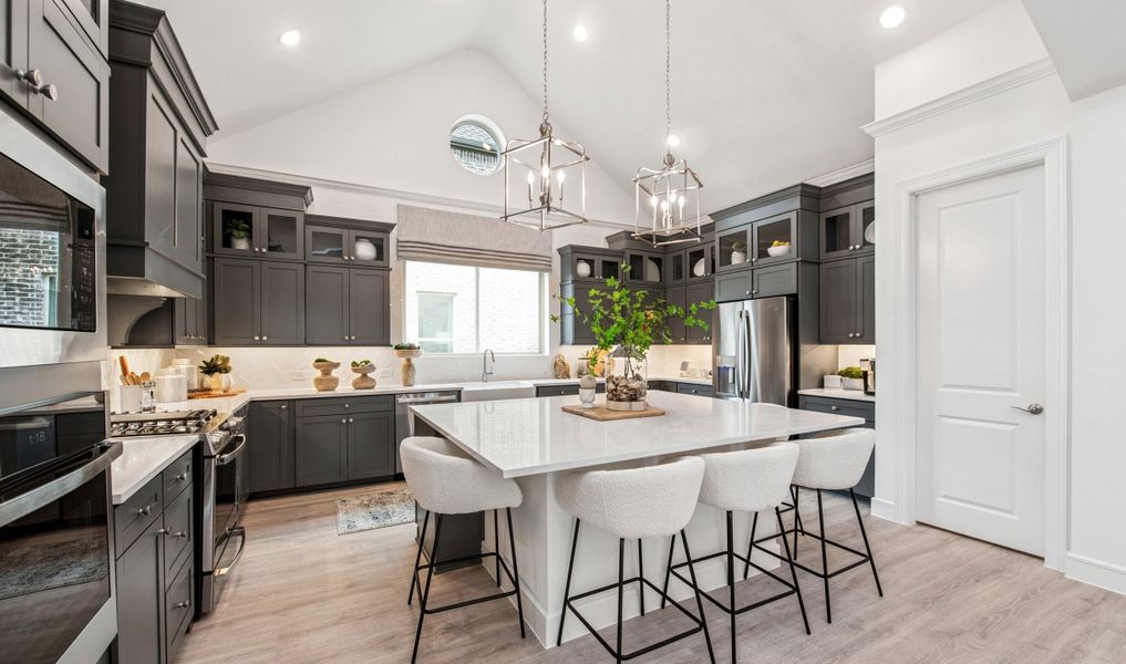Kitchen with pendant lighting Kitchen with pendant lighting