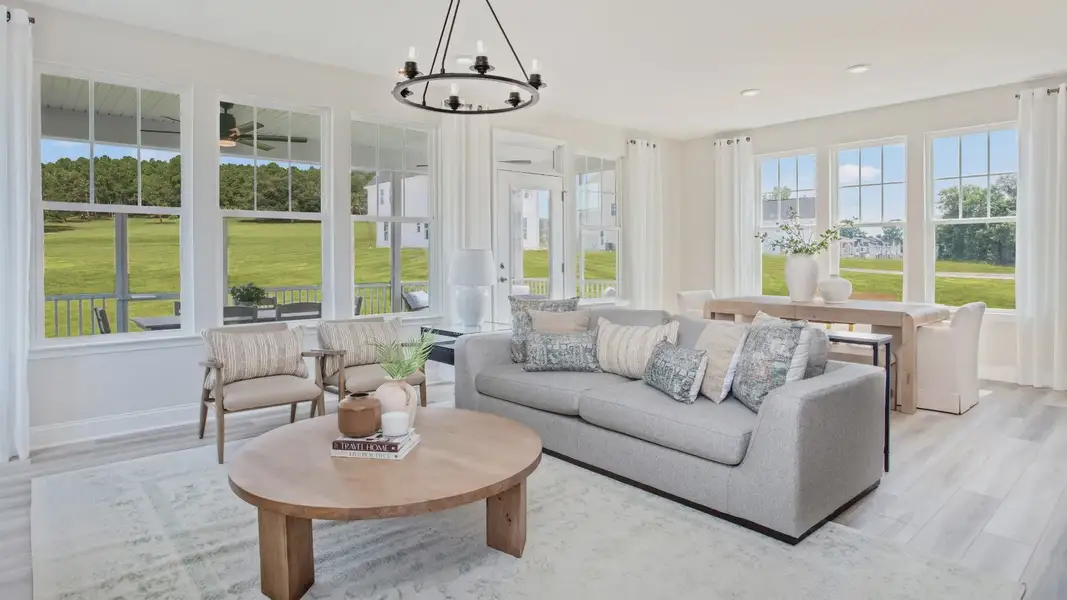 Furnished interior view inside a new home in Station Pointe, Angier (Image 6).