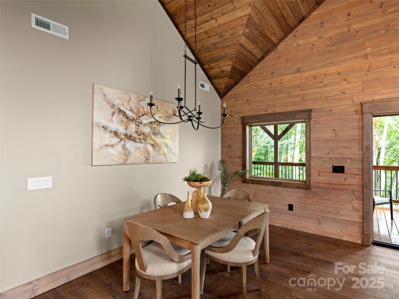 Furnished interior view inside a new home in , Maggie Valley (Image 7).