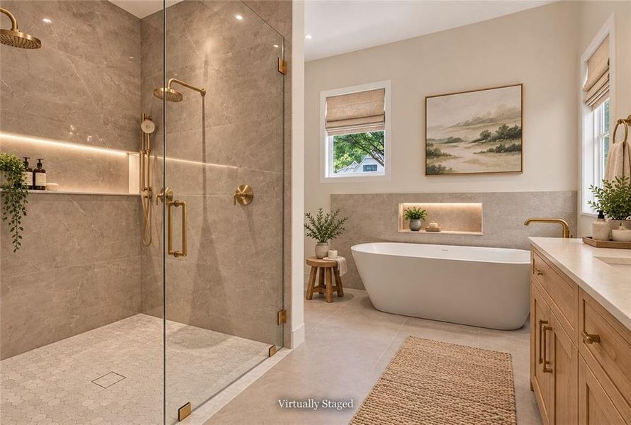 Furnished interior view inside a new home in , Dunwoody (Image 14).