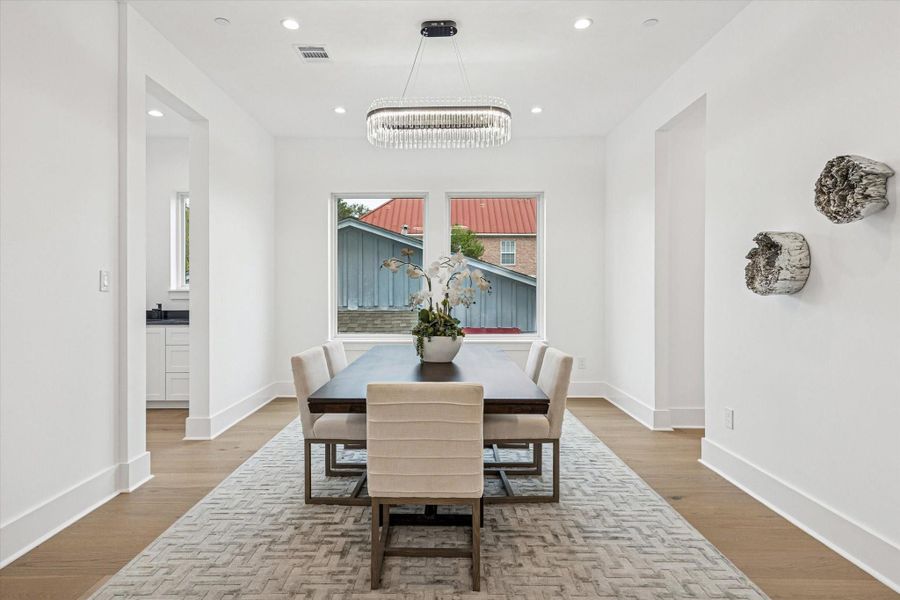 Furnished interior view inside a new home in , Bellaire (Image 8).