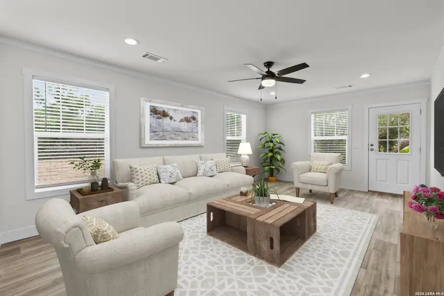 Furnished interior view inside a new home in , Devine (Image 3).
