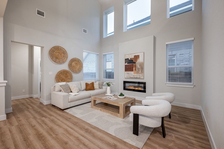 Furnished interior view inside a new home in Stillwater Ranch, San Antonio (Image 5). Furnished interior view inside a new home in Stillwater Ranch, San Antonio (Image 5).