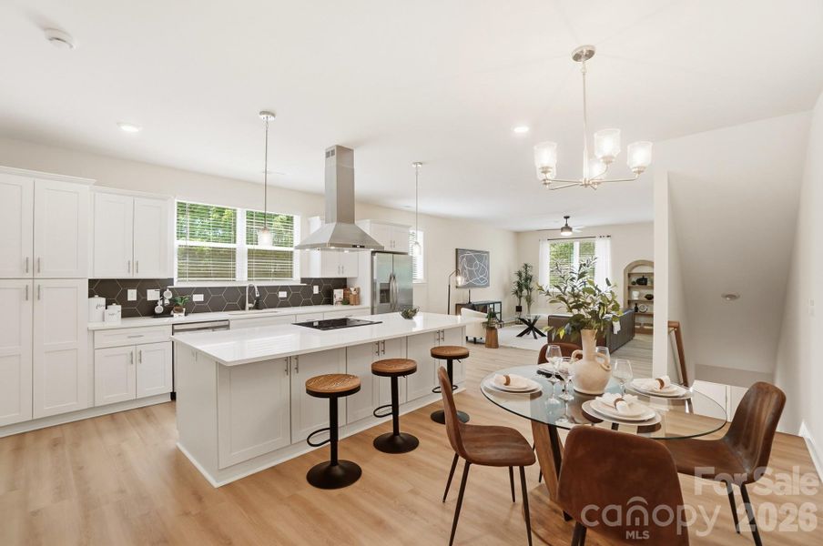 Furnished interior view inside a new home in , Charlotte (Image 41).