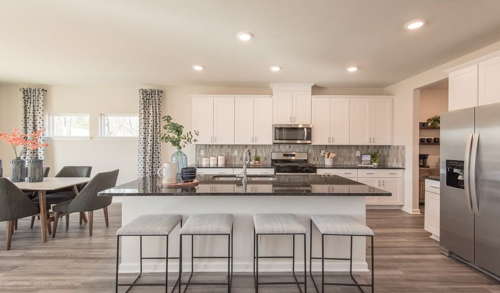 Furnished interior view inside a new home in Creekside at Oxford Park, Fairburn (Image 7).