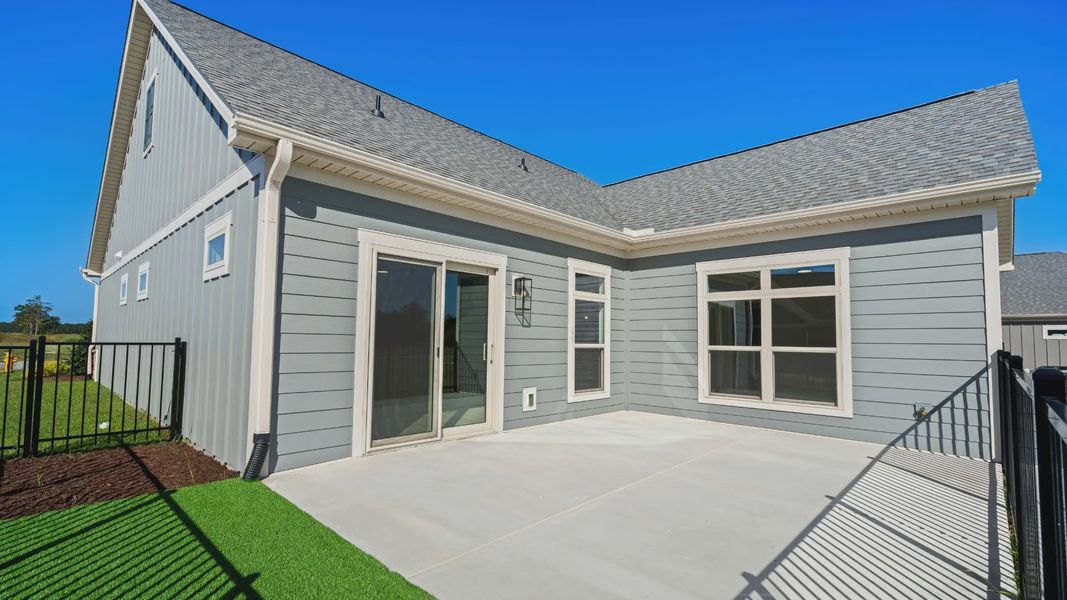 Representative exterior details of a home built from the Capri IV by Epcon Communities in Courtyards by Carrell, Ocean Isle Beach (Image 33). Representative exterior details of a home built from the Capri IV by Epcon Communities in Courtyards by Carrell, Ocean Isle Beach (Image 33).