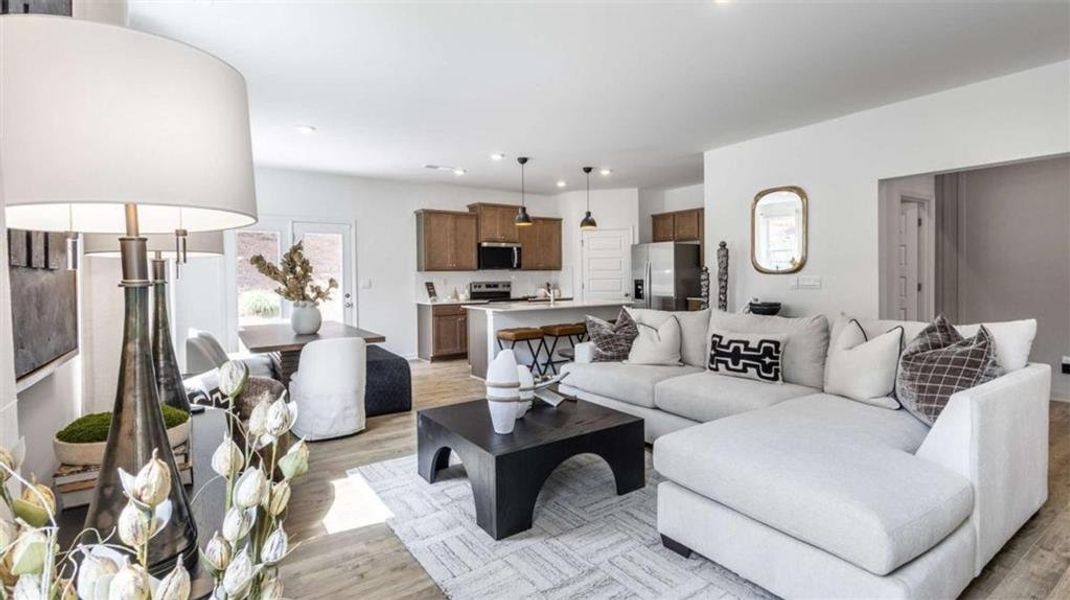 Furnished interior view inside a new home in Barrett Cove, Marietta (Image 22).