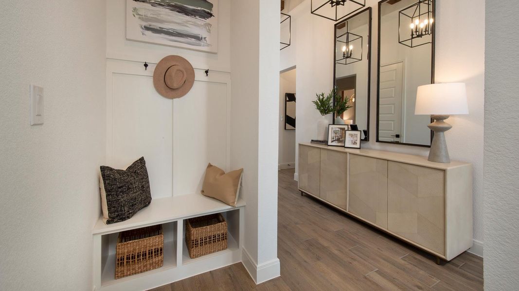 Furnished interior view inside a new home in Lariat 50', Liberty Hill (Image 8).